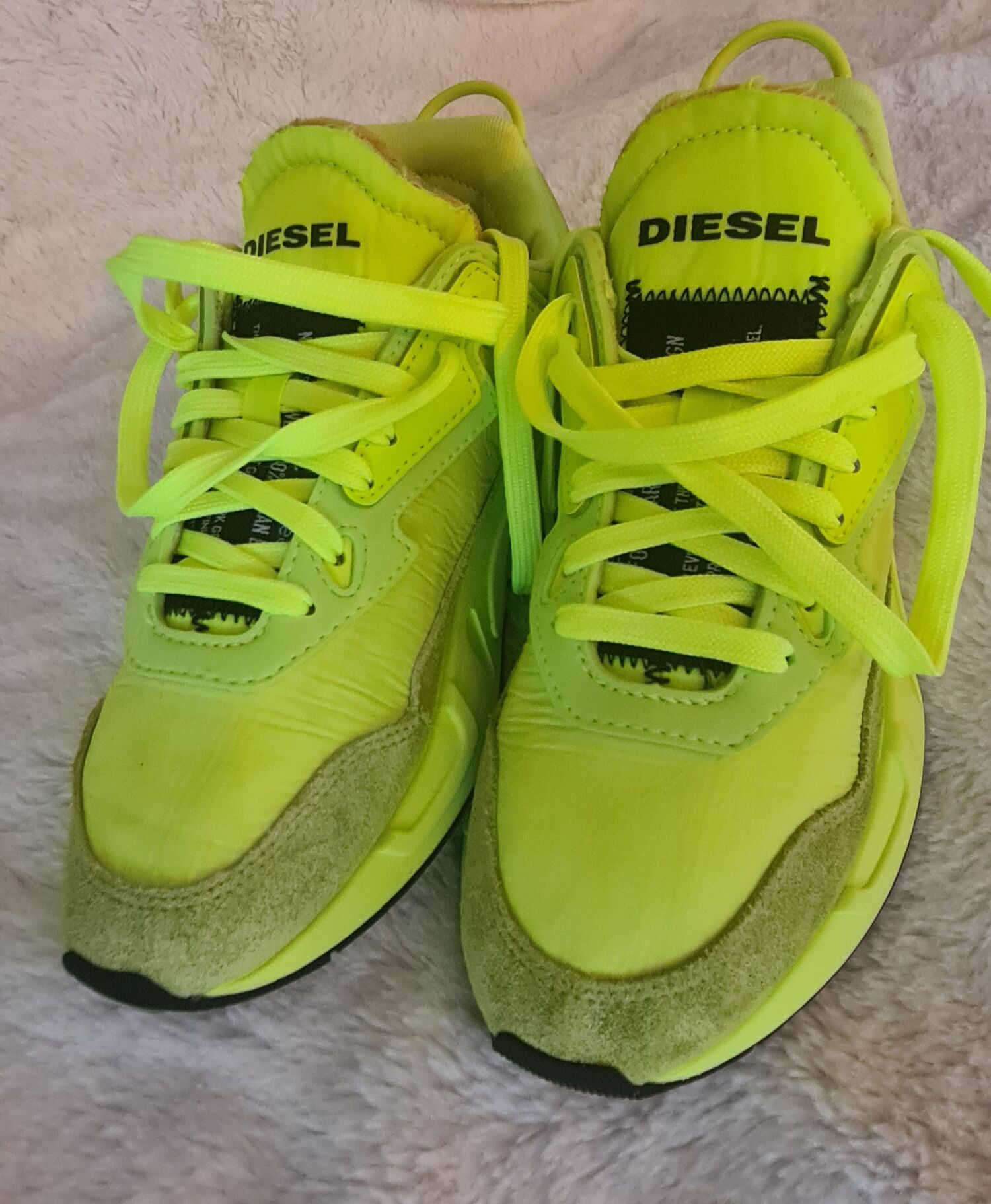 Diesel yellow sneakers store