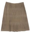 Beige midi skirt
