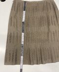 Beige midi skirt