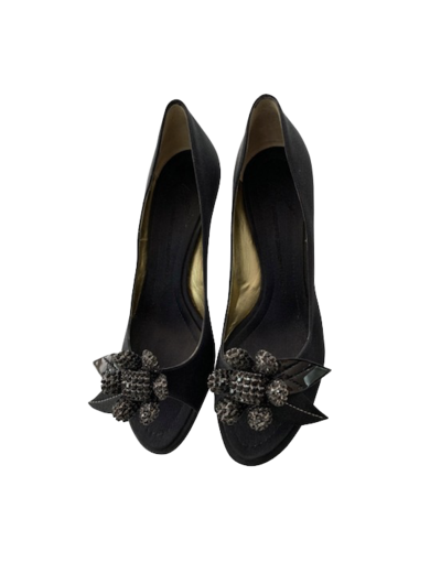 Satin Swarovski shoes