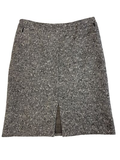 Grey wool skirt