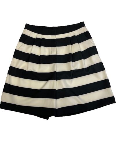 Striped skirt-pants