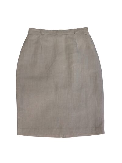 Pale pink linen skirt