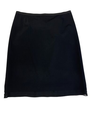 Black wool skirt