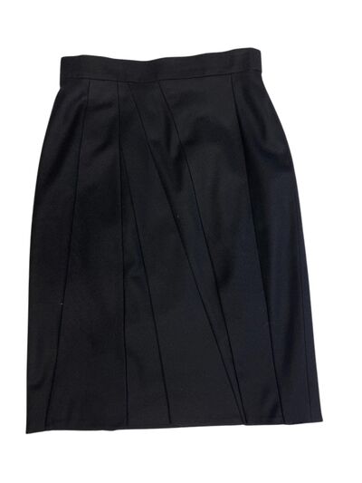 Black wool skirt
