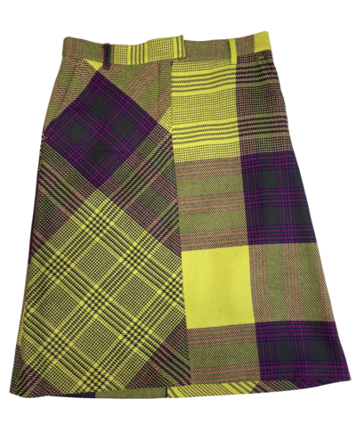 Multicolored wool skirt