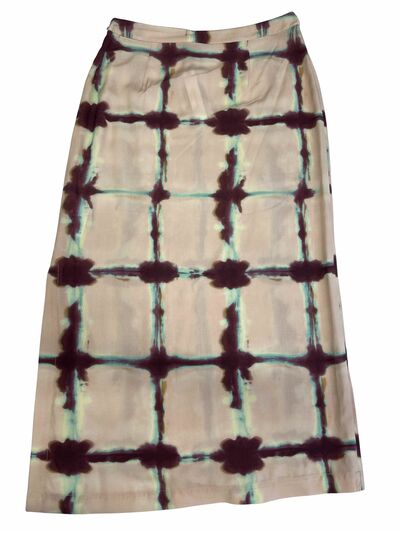 Printed midi skirt