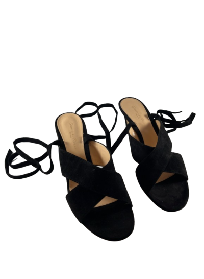 Suede lace up sandals