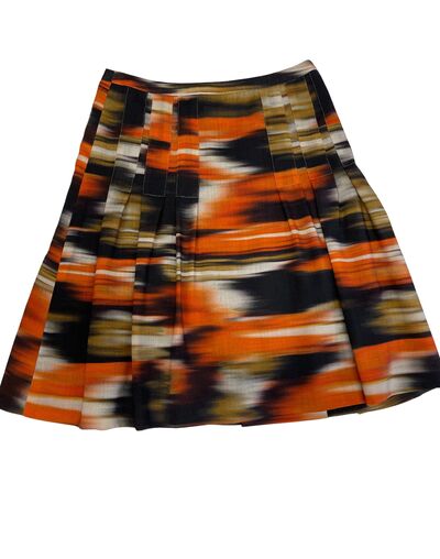 Printed A-line skirt