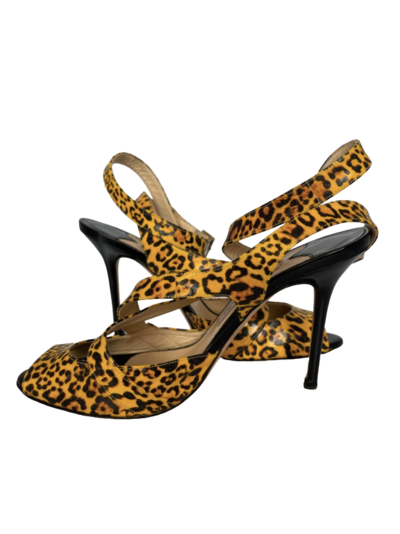 Leopard print sandals