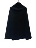 Black wool cape
