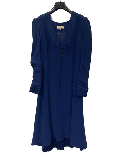 Navy midi dress