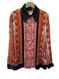 Printed silk shirt
