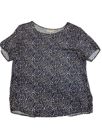 Blue printed blouse