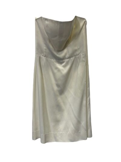 White strapless dress
