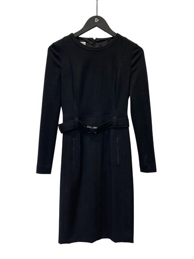Midi belted dress