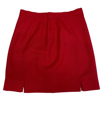 Mini red skirt