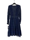 Navy midi dress