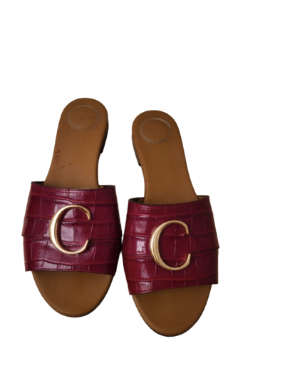 Leather flats