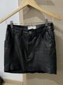 Leather mini skirt