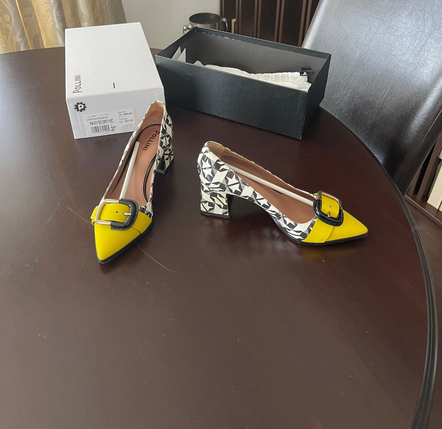 Leather Pumps Shoes Pollini 37 buy pre owned at 120 EUR