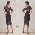 Lace midi dress