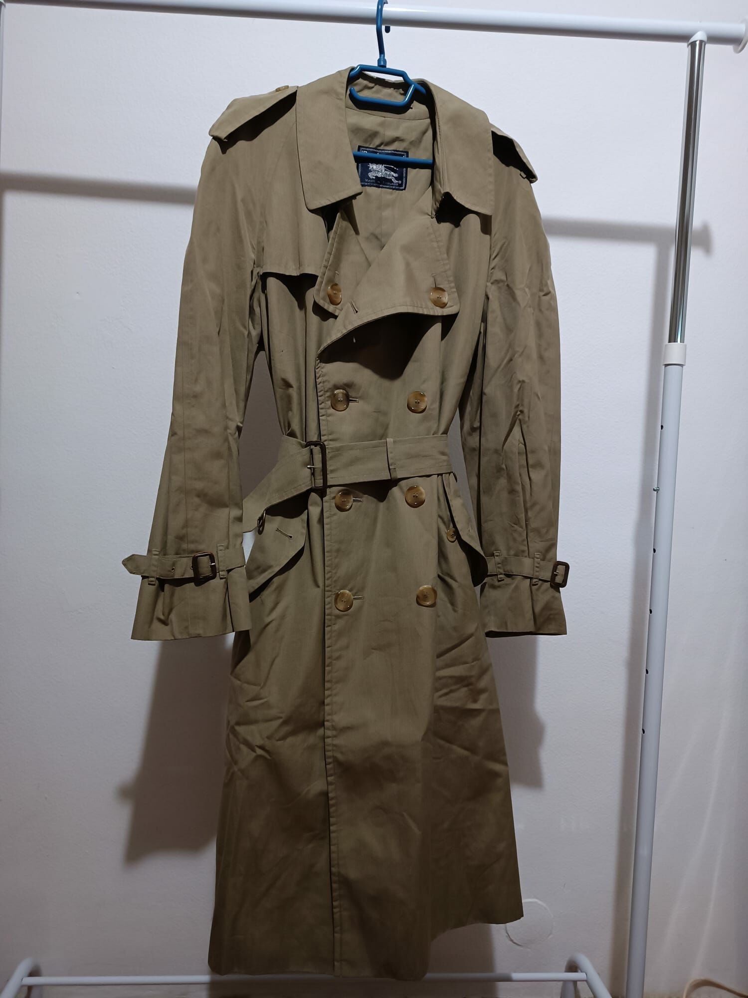 Cotton trench coat Burberry XL buy pre owned at 350 EUR