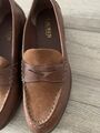 Leather moccasin shoes