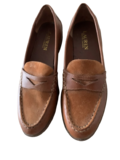 Leather moccasin shoes
