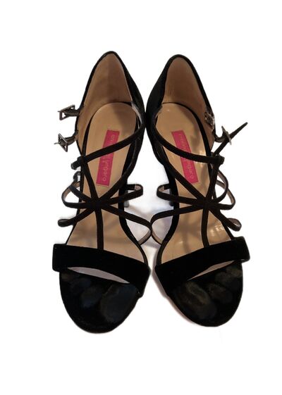 Velvet sandals
