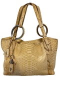 Exotic leather handbag