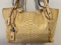 Exotic leather handbag
