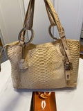 Exotic leather handbag