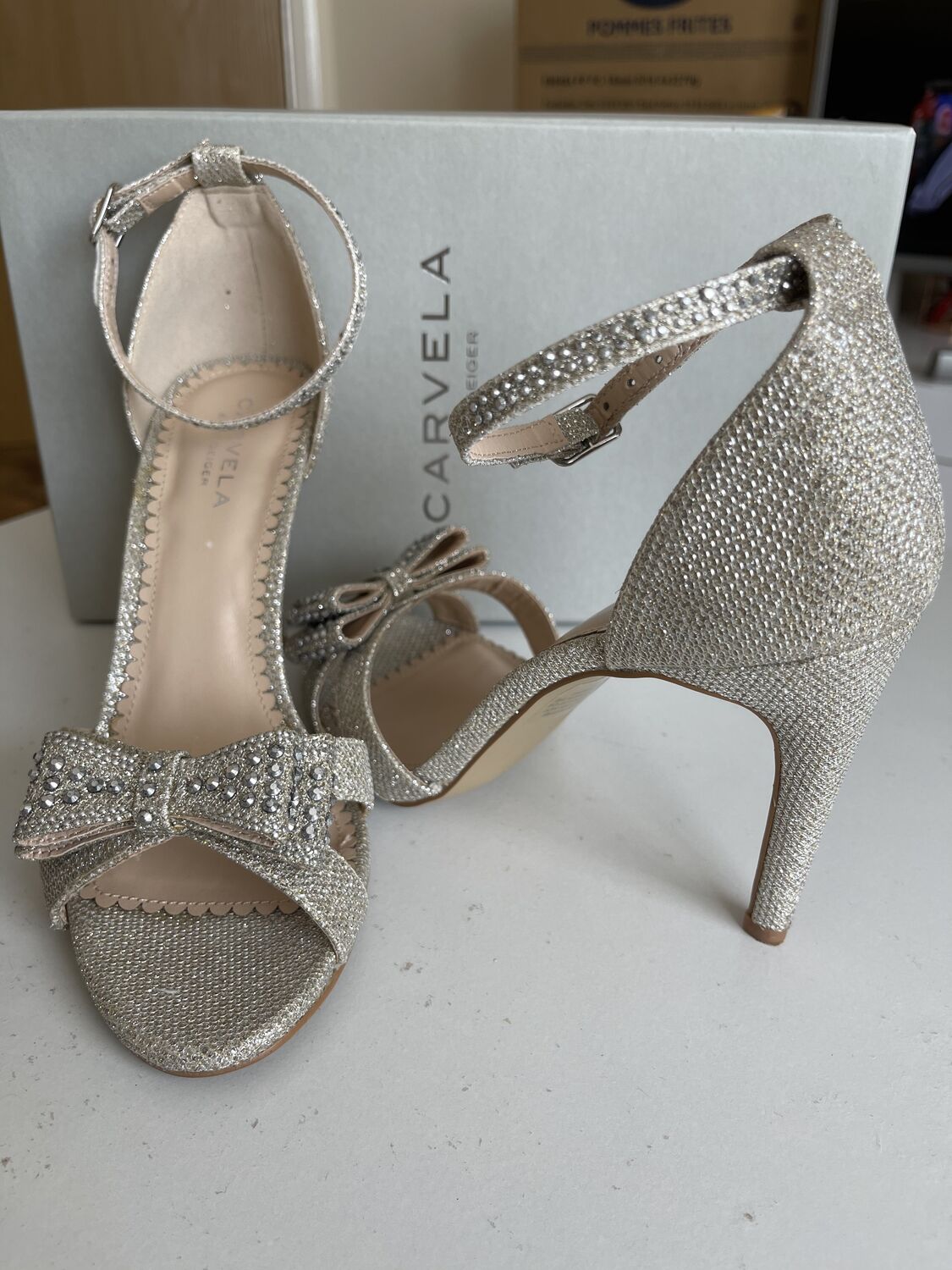 Carvela on sale silver wedges