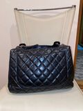 Quilted leather handbag