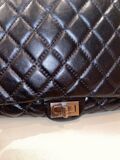 Quilted leather handbag