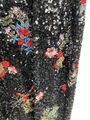 Floral printed sequins dress