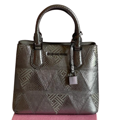 Leather cross-body handbag