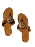 Leather flip-flops