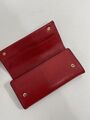 Red leather wallet