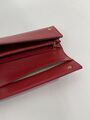Red leather wallet