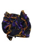 Purple printed scarf