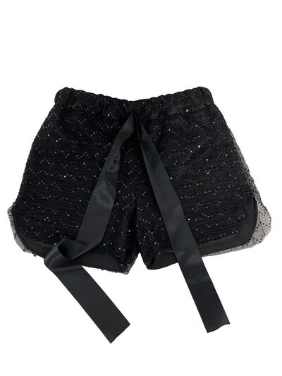 Black sequins shorts