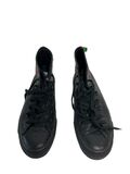 Black leather converse