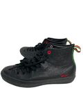 Black leather converse
