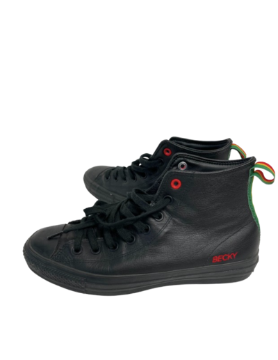 Black leather converse