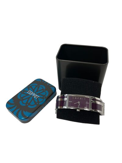 Purple metallic watch
