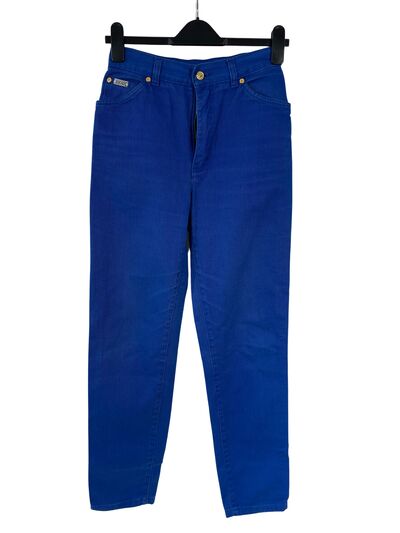 Electric blue jeans