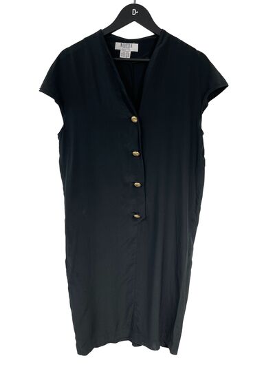 Black silk dress