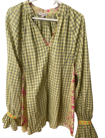 Tartan shirt top